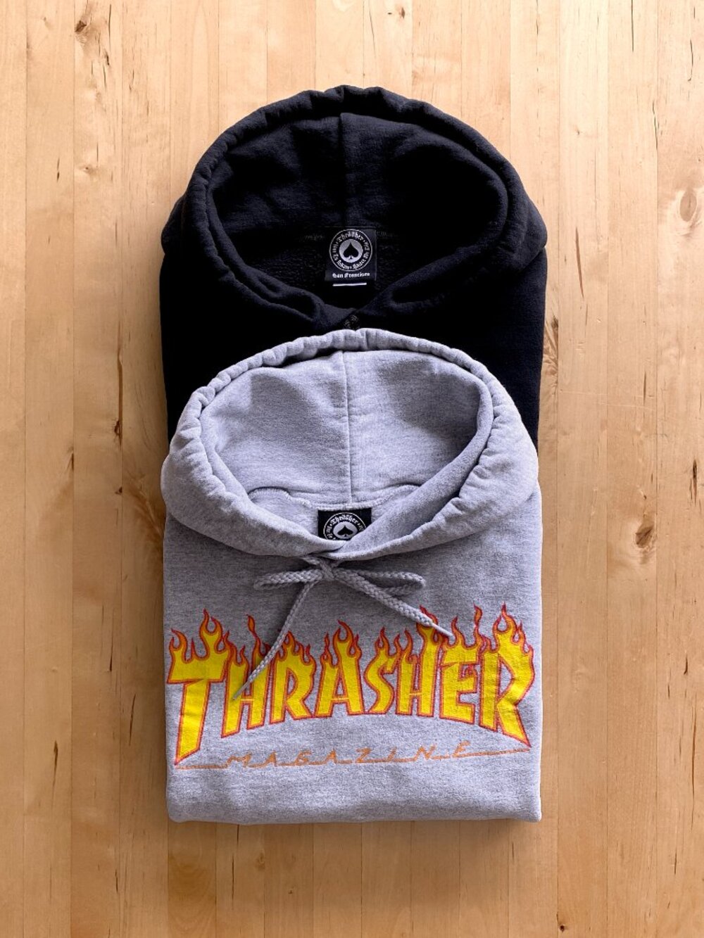 Classic Thrasher Flame Logo + Skate and Destroy Hoodies Men's Small